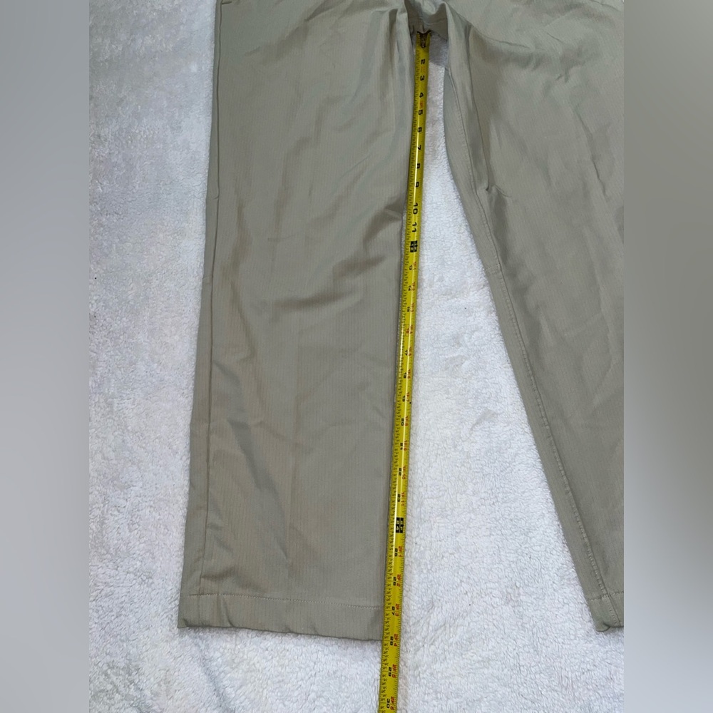 Lululemon Commission Slim Fit Pants Warpstreme Stretch Beige Size 36 - Picture 12 of 12